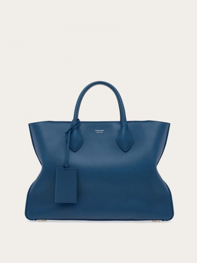 Ferragamo Men's Tote Bag - Teal Blue | Quick Ship!