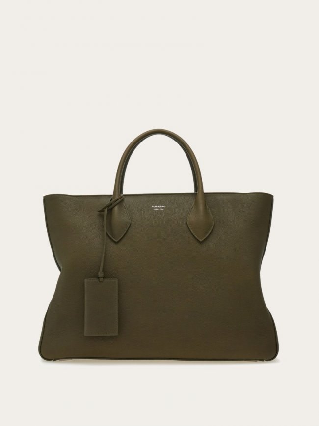 Ferragamo Women's Tote Bag - Olive Green | Quick Ship!