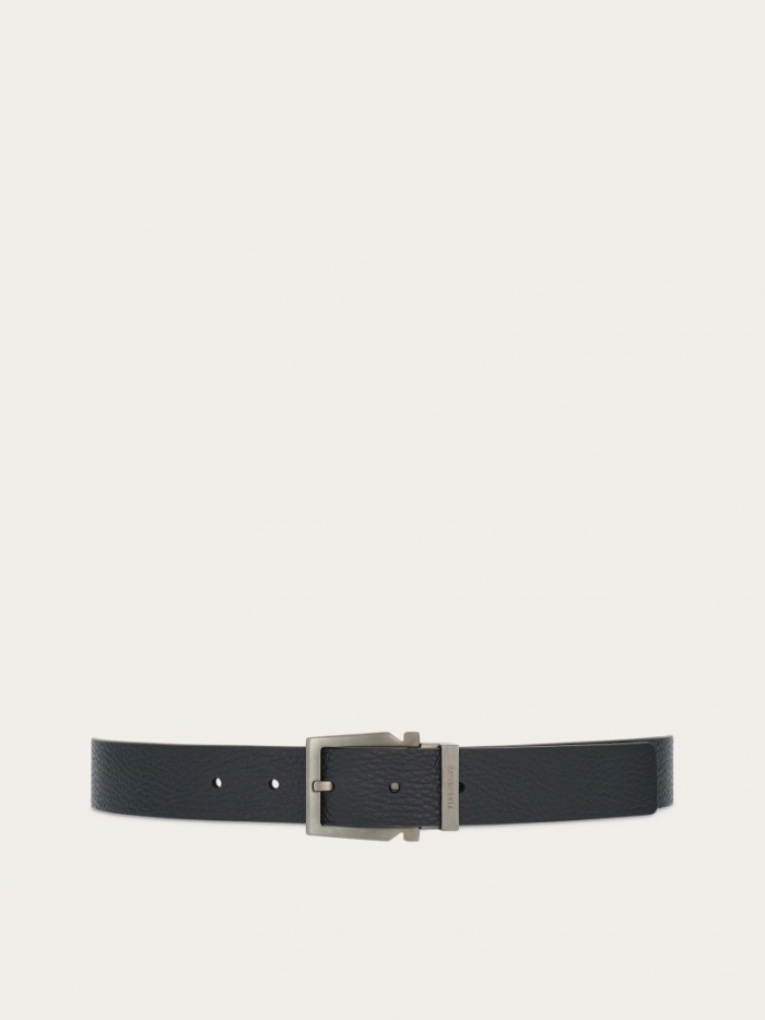 Ferragamo Men's Reversible And Adjustable Belt - Brown Sugar/Black | Quick Ship!