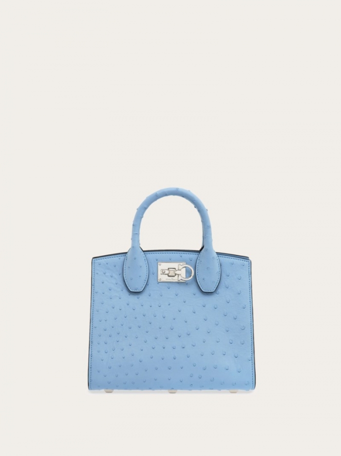 Ferragamo Women's Studio Box Bag - Sky Blue | Quick Ship!