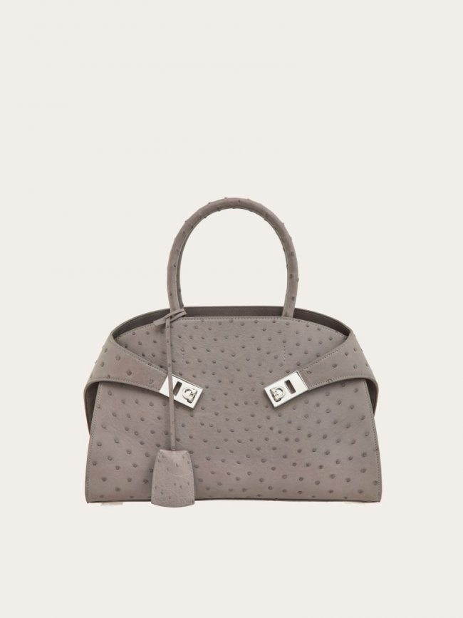 Ferragamo Women's Hug Handbag - Grey | Quick Ship!