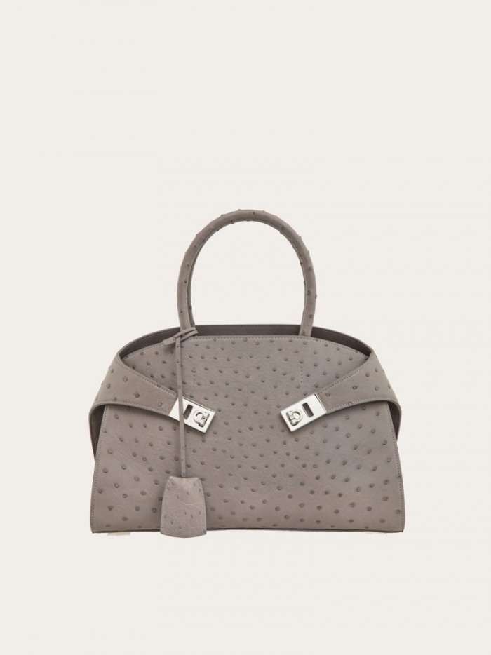 Ferragamo Women's Hug Handbag - Grey | Quick Ship!