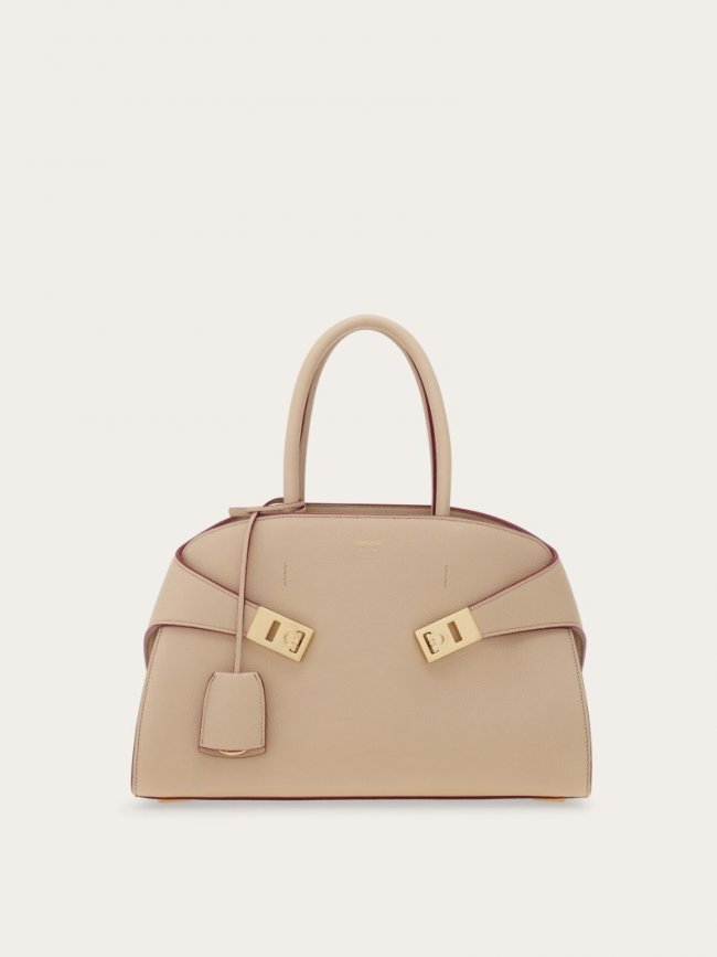 Ferragamo Women's Hug Handbag - Stone | Quick Ship!