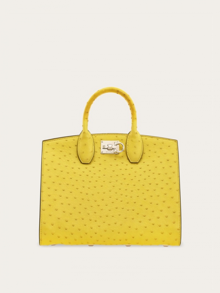 Ferragamo Women's Studio Box Bag - Canary Yellow | Quick Ship!