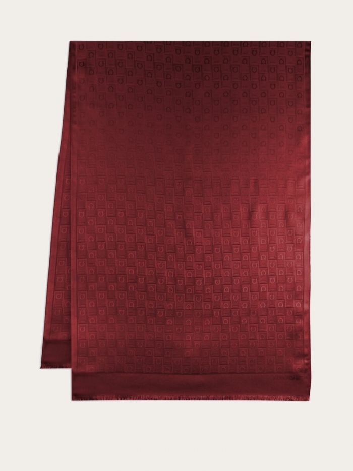 Ferragamo Women's Monogram Stole - Bordeaux | Quick Ship!