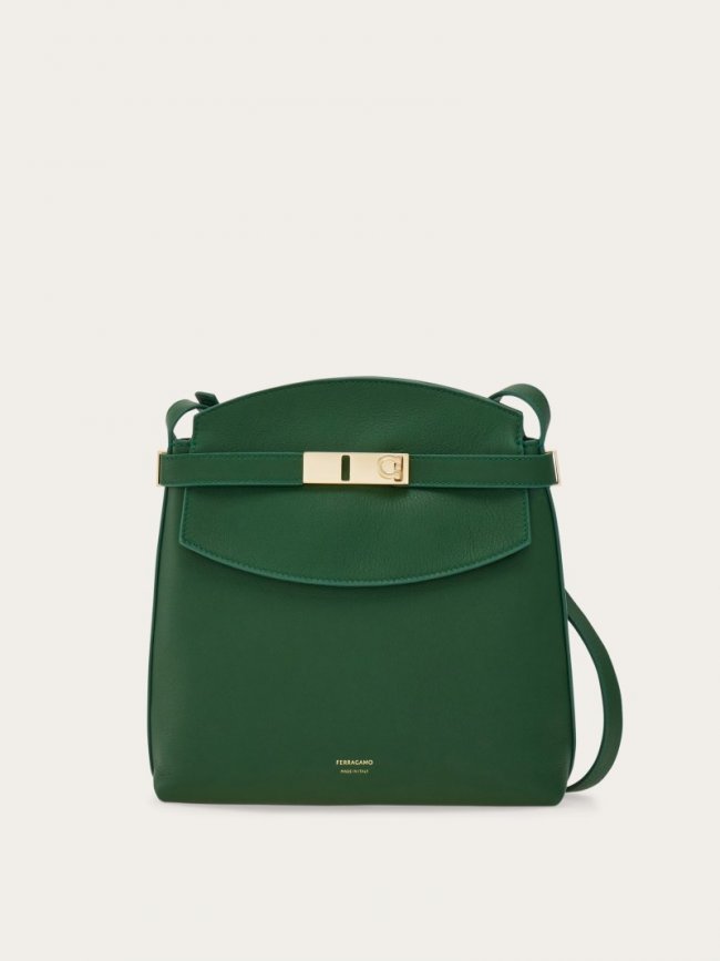 Ferragamo Women's Hug Messenger Bag - Forest Green | Quick Ship!