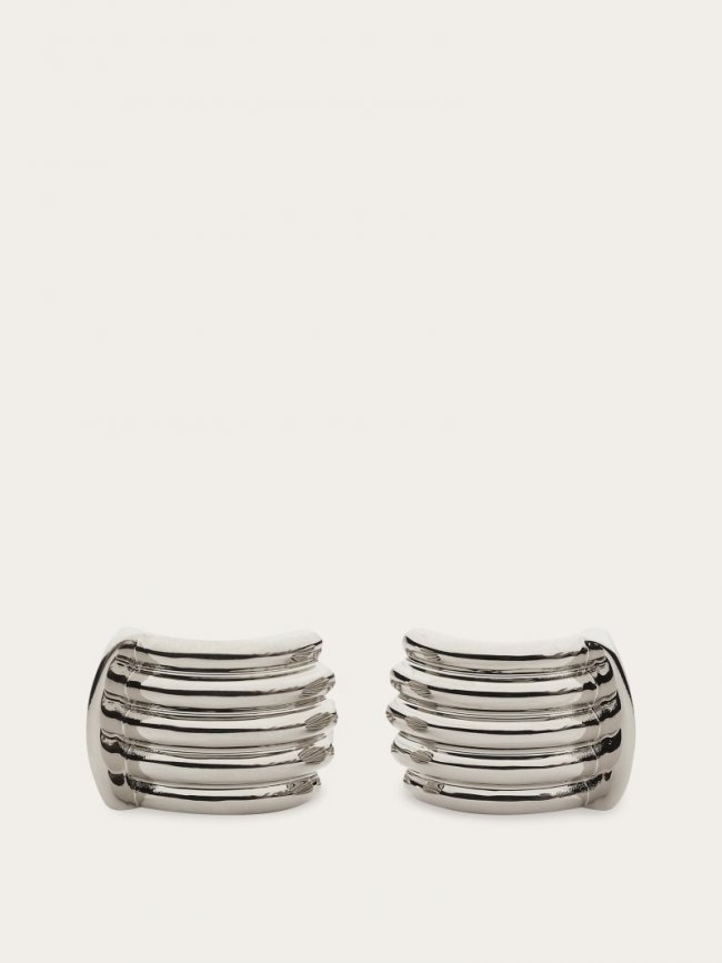 Ferragamo Men's Cufflinks - Palladium | Quick Ship!