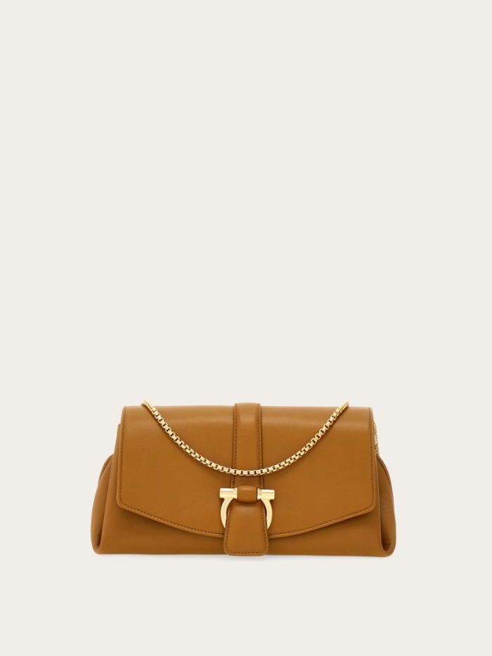 Ferragamo Women's Front Flap Crossbody Bag - Burnt Ocher | Quick Ship!