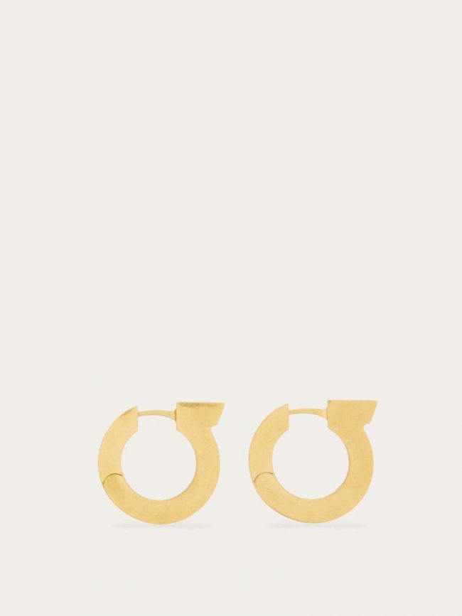 Ferragamo Women's Gancini Earrings - Matte Gold | Quick Ship!
