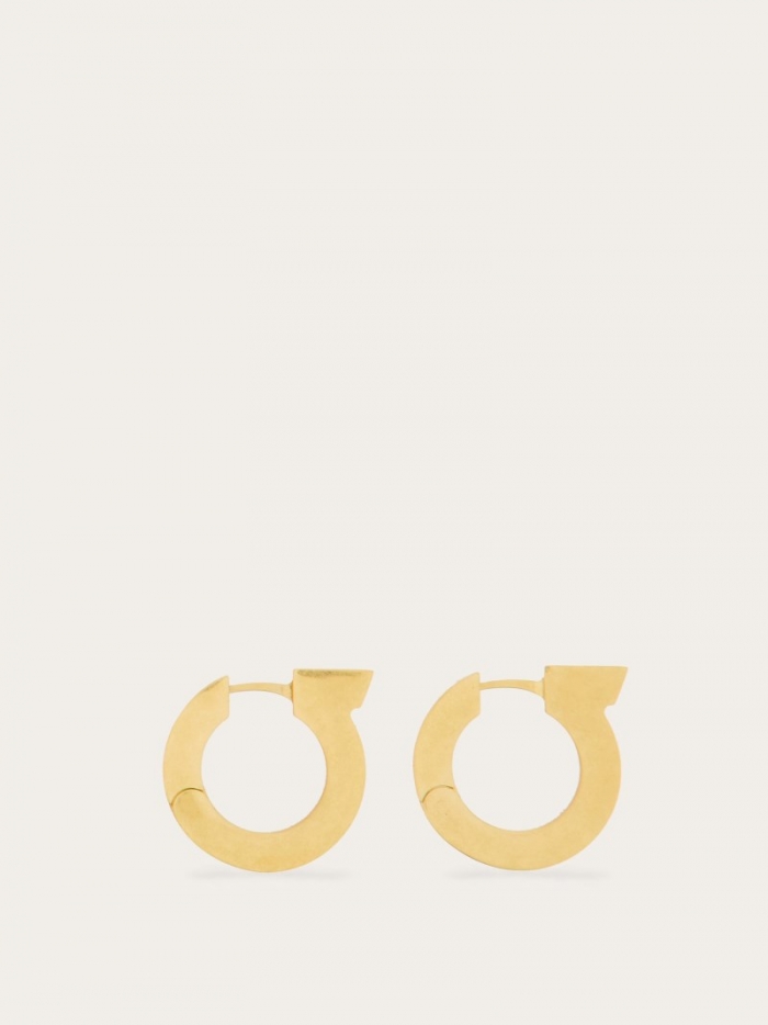 Ferragamo Women's Gancini Earrings - Matte Gold | Quick Ship!