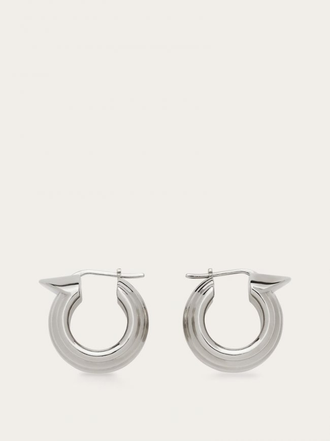 Ferragamo Women's Gancini Earrings - Palladium | Quick Ship!