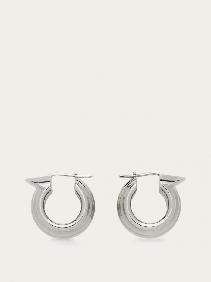 Ferragamo Women's Gancini Earrings - Palladium | Quick Ship!