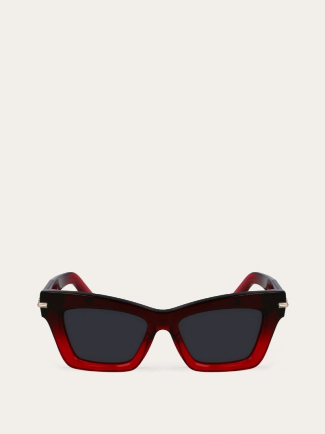 Ferragamo Women's Sunglasses - Red/Grey | Quick Ship!