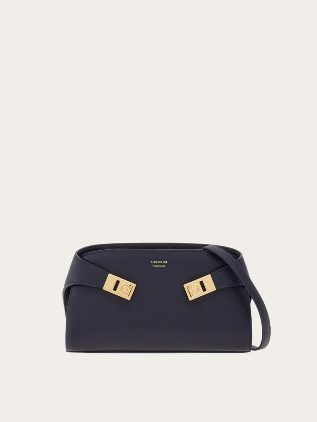 Ferragamo Women's Hug Mini Crossbody Bag - Midnight Blue | Quick Ship!