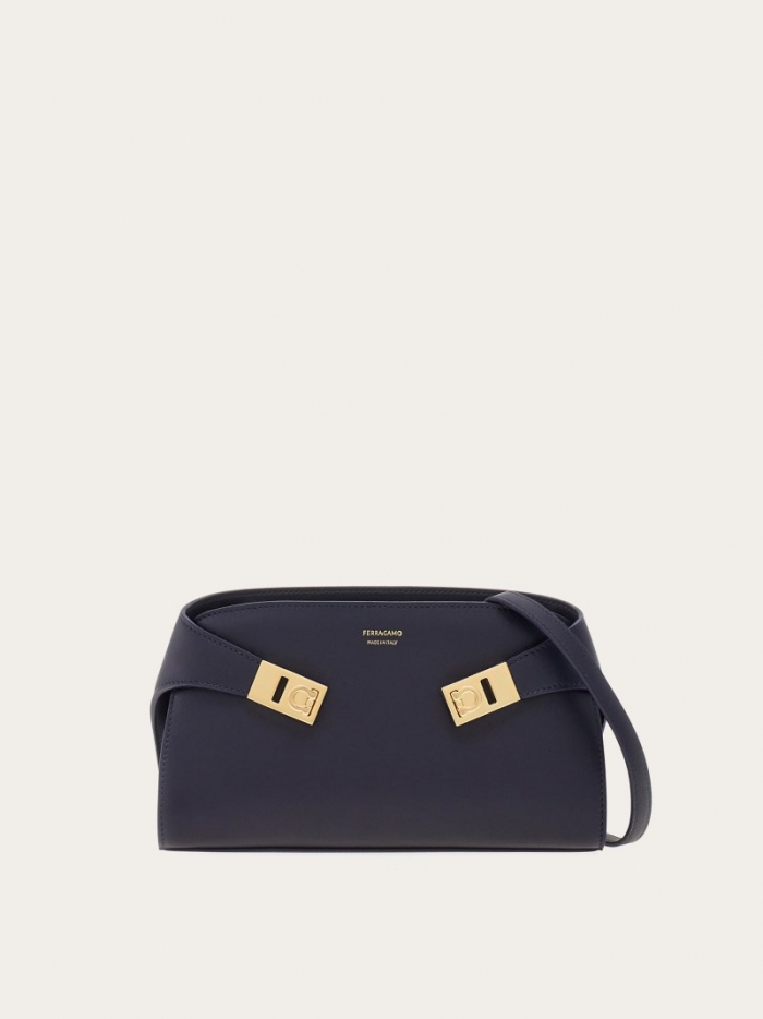 Ferragamo Women's Hug Mini Crossbody Bag - Midnight Blue | Quick Ship!