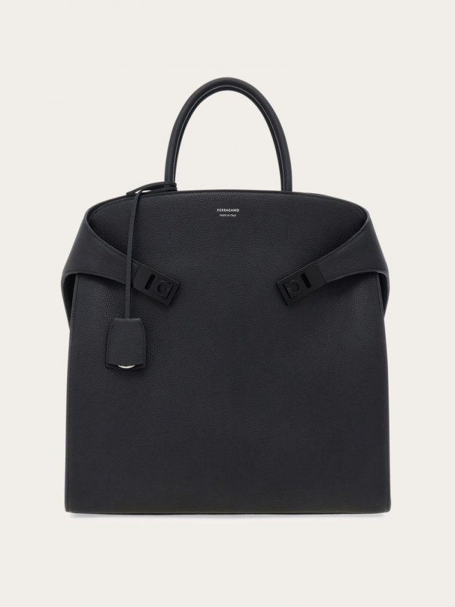 Ferragamo Women's Hug Tote Bag - Black | Quick Ship!