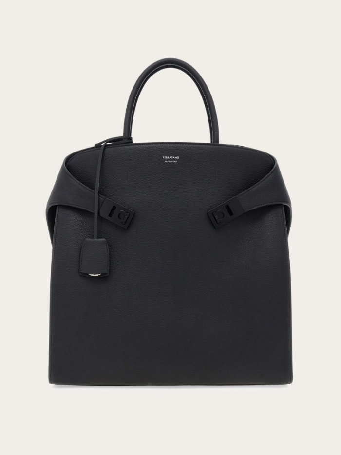 Ferragamo Women's Hug Tote Bag - Black | Quick Ship!