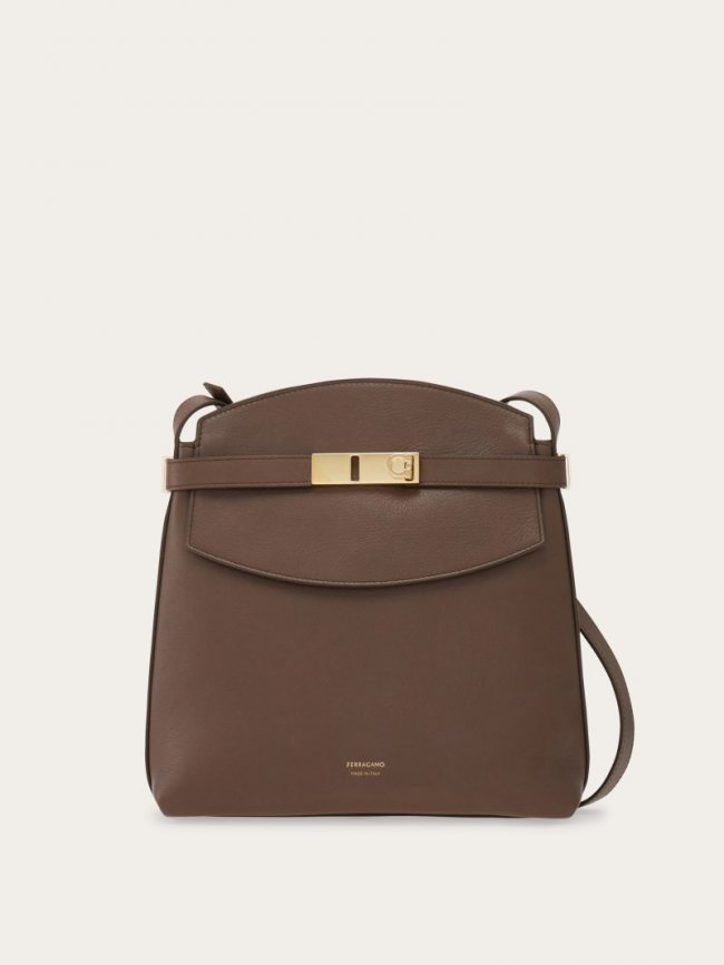 Ferragamo Women's Hug Messenger Bag - Clay | Quick Ship!