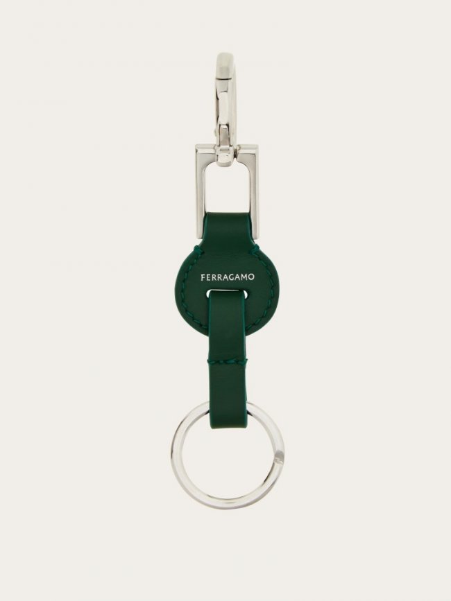 Ferragamo Women's Gancini Key Holder - Forest Green | Quick Ship!