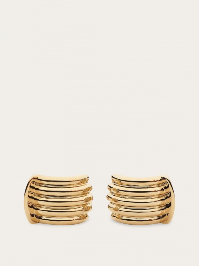 Ferragamo Men's Cufflinks - Light Gold | Quick Ship!