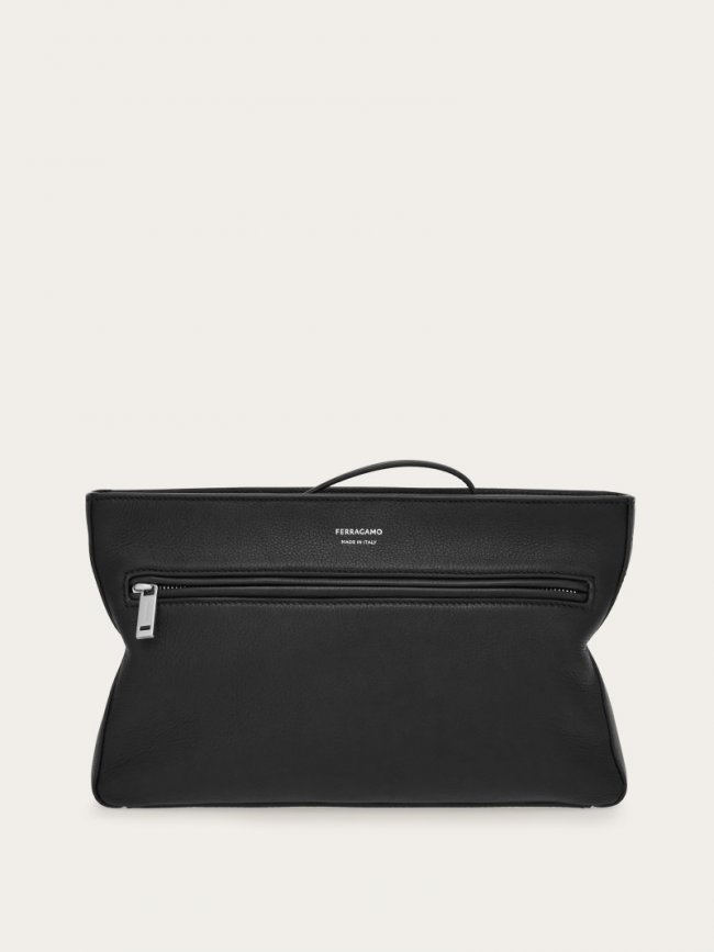 Ferragamo Men's Crossbody Bag - Black | Quick Ship!