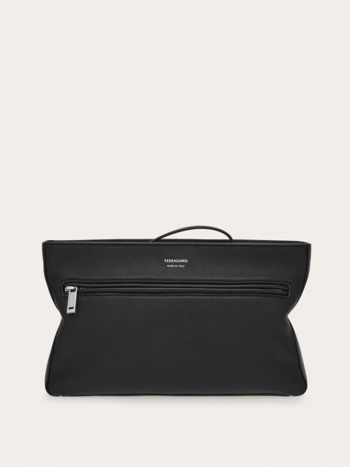 Ferragamo Men's Crossbody Bag - Black | Quick Ship!