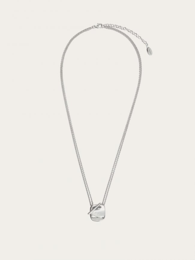 Ferragamo Women's Vara Necklace - Silver (S) | Quick Ship!