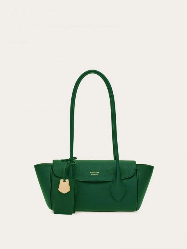 Ferragamo Women's East-West Tote Bag - Forest Green | Quick Ship!
