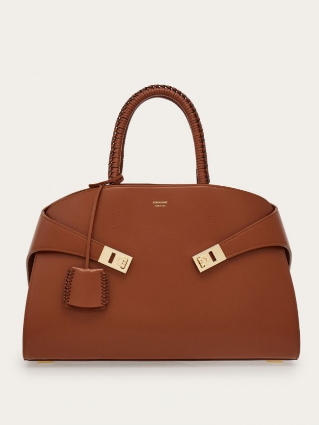 Ferragamo Women's Hug Handbag - Cognac | Quick Ship!
