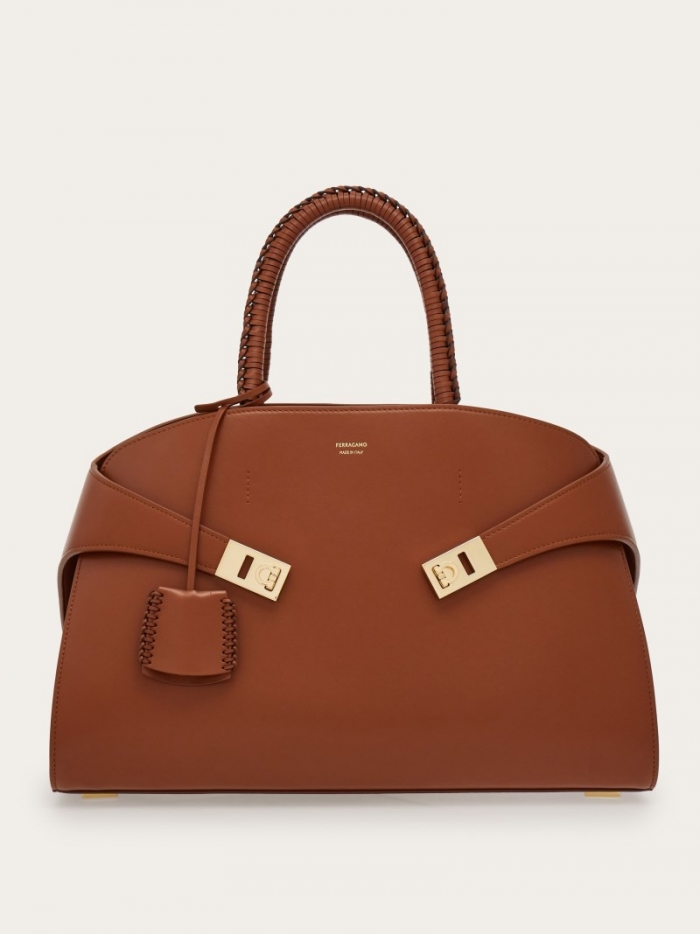Ferragamo Women's Hug Handbag - Cognac | Quick Ship!