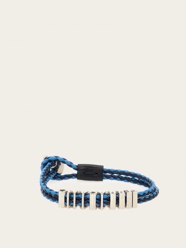 Ferragamo Men's Bracelet - Mis 17 - Blue/Turquoise | Quick Ship!