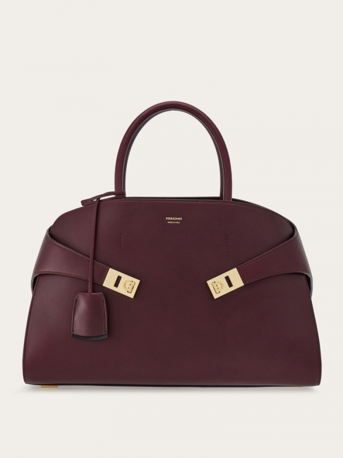 Ferragamo Women's Hug Handbag - Dark Barolo | Quick Ship!