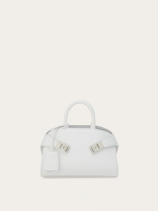 Ferragamo Women's Hug Handbag - Optic White | Quick Ship!