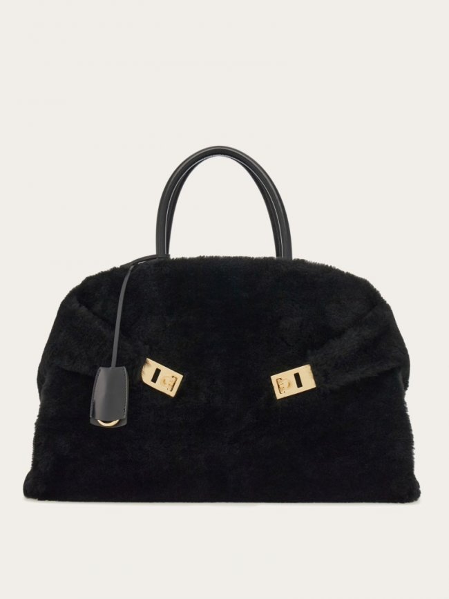 Ferragamo Women's Hug Handbag - Black | Quick Ship!