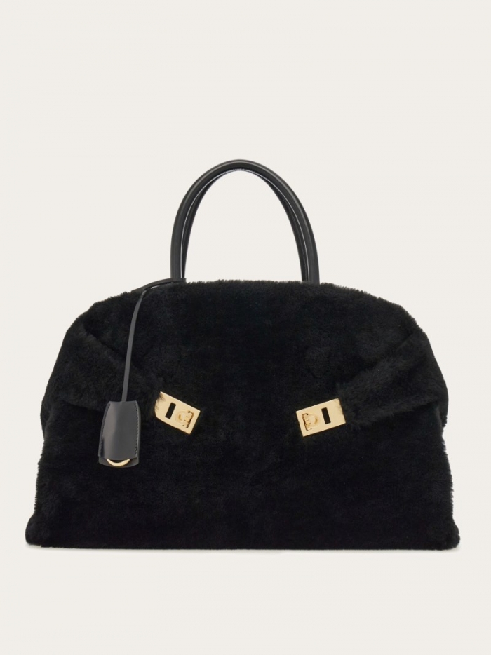 Ferragamo Women's Hug Handbag - Black | Quick Ship!