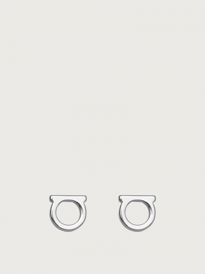 Ferragamo Women's Gancini Earrings - Palladium (S) | Quick Ship!