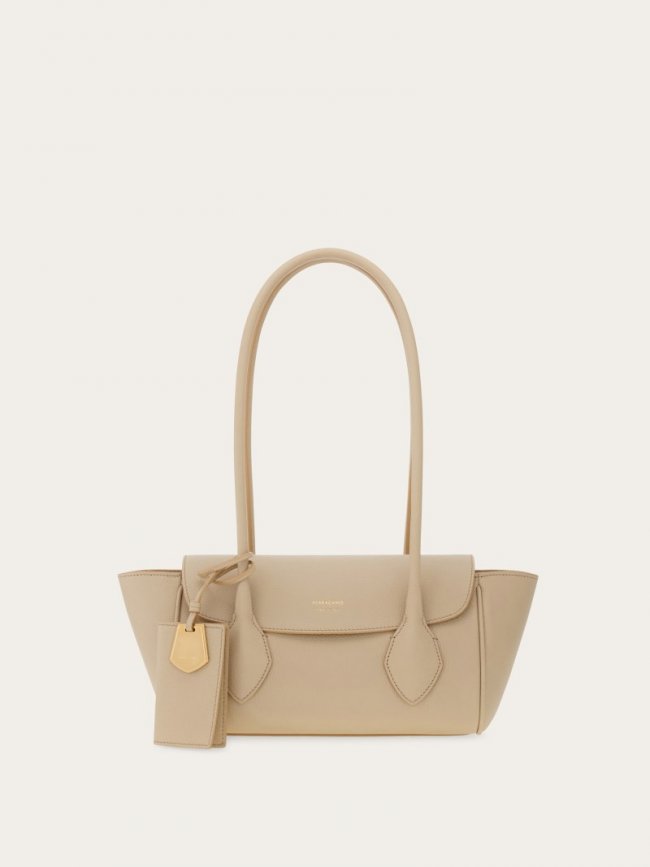 Ferragamo Women's East-West Tote Bag - Stone | Quick Ship!