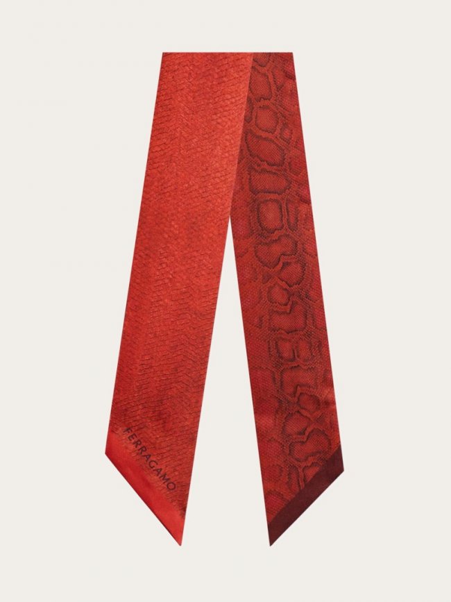 Ferragamo Women's Nadir Print Mini Bandeau - Red | Quick Ship!