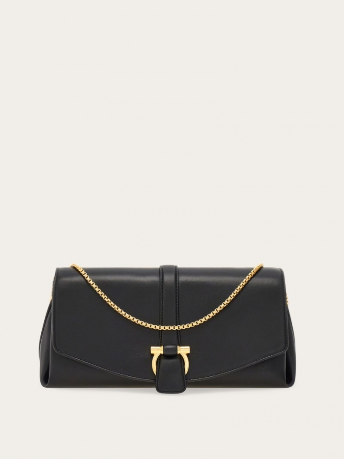 Ferragamo Women's Front Flap Crossbody Bag - Black | Quick Ship!