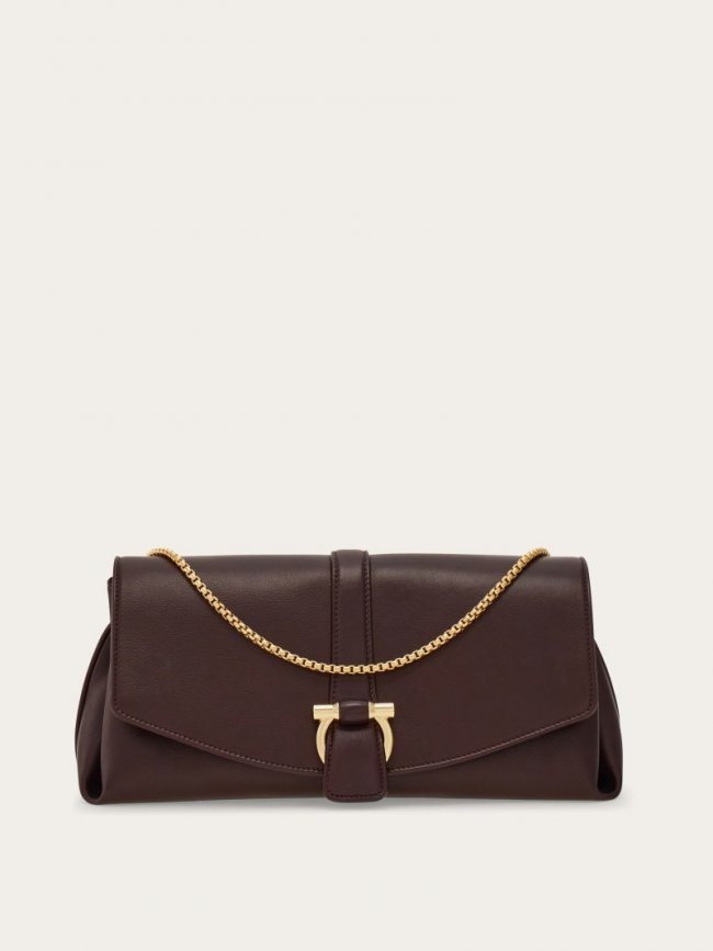 Ferragamo Women's Front Flap Crossbody Bag - Oxblood | Quick Ship!