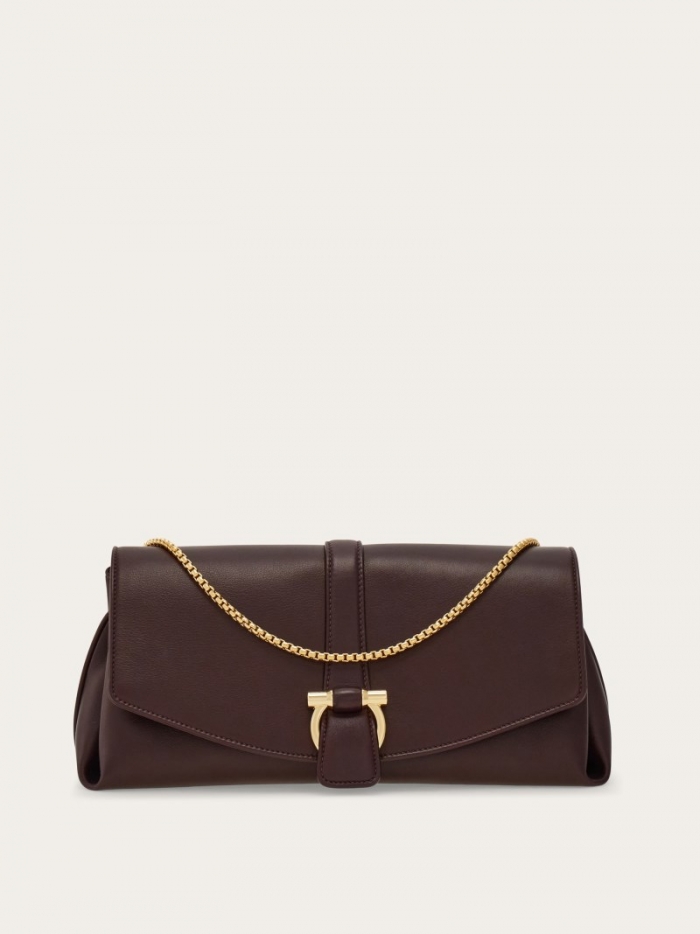 Ferragamo Women's Front Flap Crossbody Bag - Oxblood | Quick Ship!