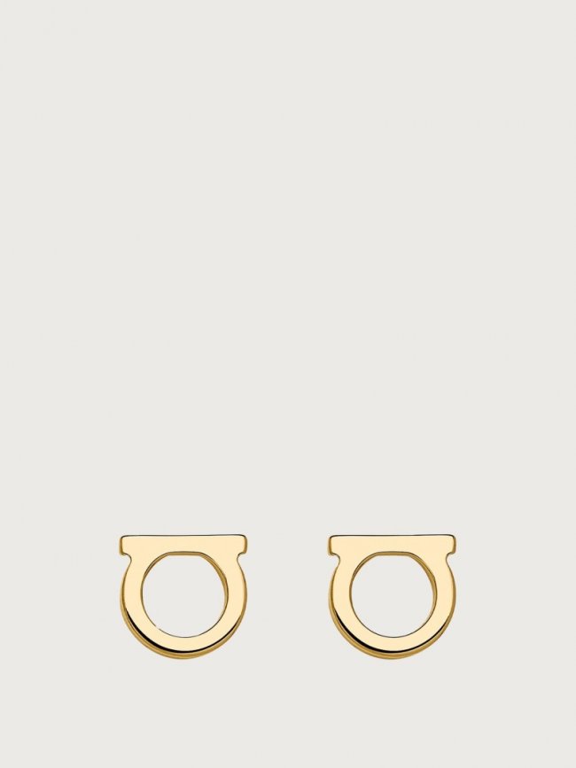 Ferragamo Women's Gancini Earrings - Gold (S) | Quick Ship!