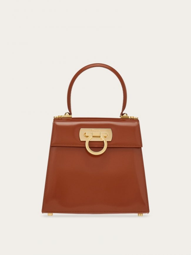 Ferragamo Women's Iconic Top Handle - Tan | Quick Ship!