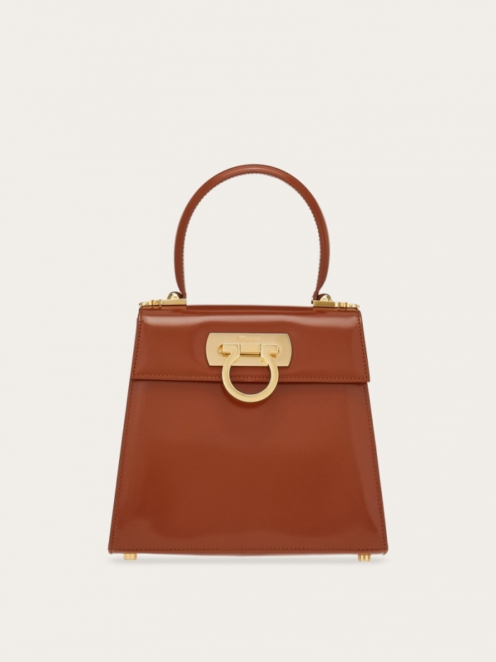 Ferragamo Women's Iconic Top Handle - Tan | Quick Ship!