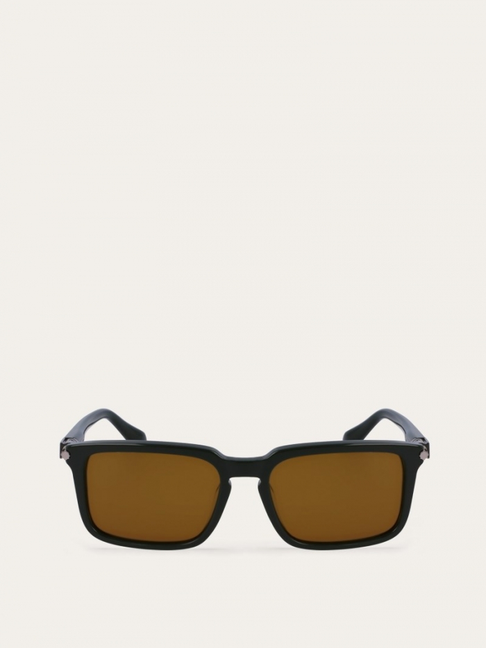 Ferragamo Men's Sunglasses - Dark Green | Quick Ship!