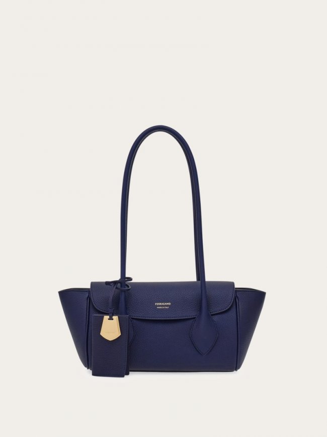 Ferragamo Women's East-West Tote Bag - Midnight Blue | Quick Ship!