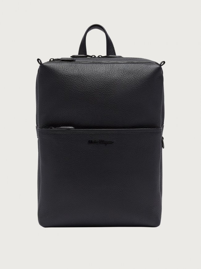 Ferragamo Men's Backpack - Black | Quick Ship!