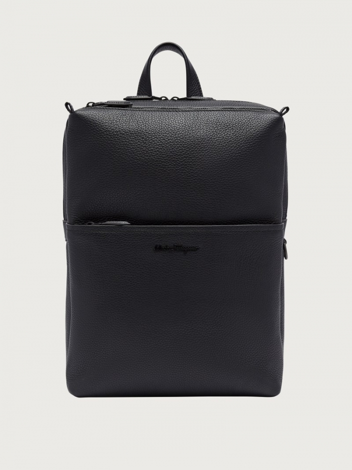 Ferragamo Men's Backpack - Black | Quick Ship!