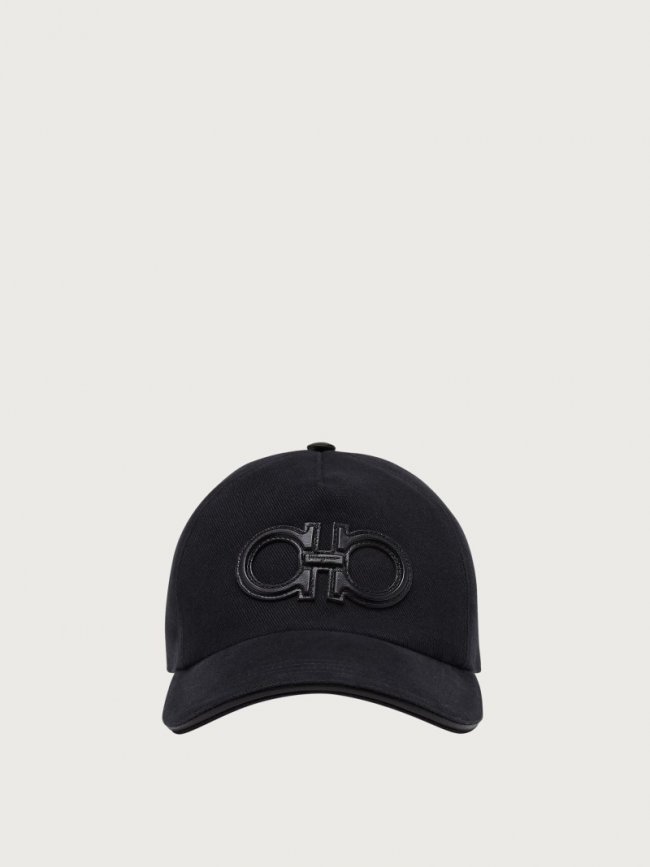 Ferragamo Men's Baseball Cap - Black | Quick Ship!