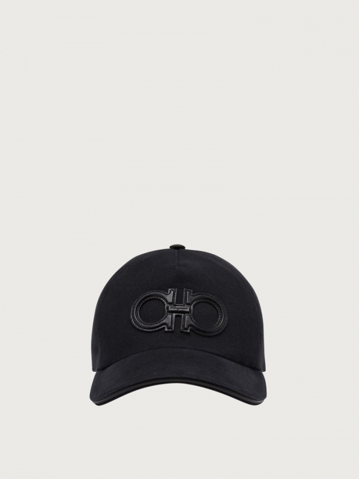 Ferragamo Men's Baseball Cap - Black | Quick Ship!